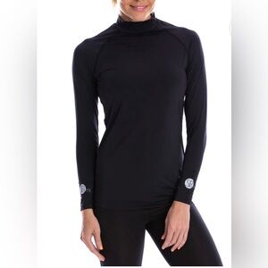 New Sun Protection 50 Body Warm Women's High Neck Golf Shirt Large SParms LPGA